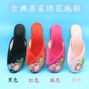 Đặc biệt cung cấp mới cũ Bắc Kinh giày vải dép của phụ nữ mùa hè retro thêu giày gió quốc gia dép nhà thịt bò gân dưới trượt