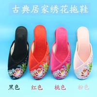 Đặc biệt cung cấp mới cũ Bắc Kinh giày vải dép của phụ nữ mùa hè retro thêu giày gió quốc gia dép nhà thịt bò gân dưới trượt dép adidas