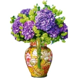 Spot Hydrangea Vase 1000 кусков европейской импортной головоломки Castorland