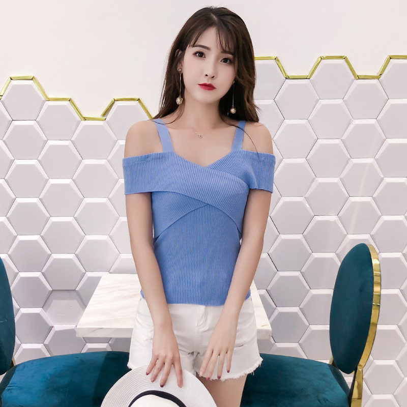 吊带背心女性感交叉带外穿外搭复古打底小吊带露肩原宿风针织上衣