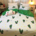 Bộ đồ giường Hàn Quốc in sọc bốn mảnh set 1.5 18 công chúa dễ thương quilt cover sheet 2.0 đơn tấm ba mảnh chăn ra gối Bộ đồ giường bốn mảnh