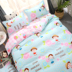 Châu âu và Mỹ phong cách siêu mềm quilt cover bốn bộ của England Boy đơn giản thời trang cá tính tấm chăn bìa sinh viên ba mảnh bộ ga gối everon Bộ đồ giường bốn mảnh