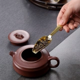 Jiutang pure медная чайная ложка чайная ложка чайная устройство медное чай лист лопата кунг -фу чай набор чай аксессуаров чай