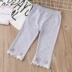 2019 mới mùa hè mỏng phần cô gái lớn bảy điểm cotton quần legging mùa hè quần trẻ em - Quần