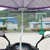 Xe điện mái hiên dưa hấu mái hiên xe máy ô pin xe tán dù để che nắng ô kính chắn gió phía trước