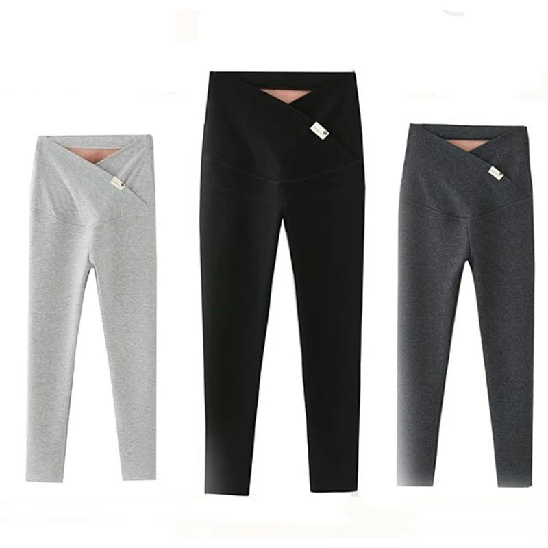 Quần legging nữ mang thai cộng với quần nhung - Phụ nữ mang thai quần / quần bụng