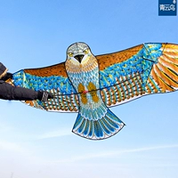 Nash Blue Cloud Bird Bird Big Eagle Kite Front Support Pole Pole Breeze Easy Flying Adult Bare New Simulation Eagle Бесплатная доставка