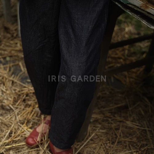 Iris Garden Япония импортированный лен цветной ткацкий ткац