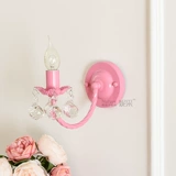 Скандинавский брендовый розовый белый наряд маленькой принцессы для детской комнаты, подвеска из кварца для гостиной для спальни, люстра