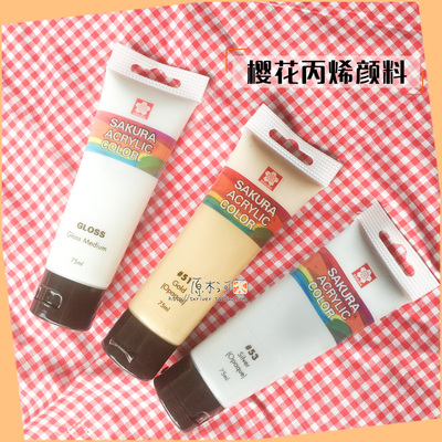 taobao agent Sakura acrylic pigment-Sakura gold silver glitter luster and liquid handmade color model coatings