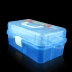 Hộp dụng cụ làm móng hộp đựng đồ ba lớp đa chức năng Bộ làm móng hộp lưu trữ di động Sơn móng tay hộp nhựa dày - Công cụ Nail