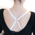 Mùa hè non-slip chữ thập sexy dây đeo vai kẹo màu sắc đẹp trở lại trong suốt dây đeo vai vô hình phụ kiện đồ lót của phụ nữ với dây đeo áo ngực