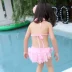 Đồ bơi cho trẻ em bikini Đồ bơi trẻ em Cô gái gợi cảm Công chúa nhí Công chúa Ba điểm Hàn Quốc - Đồ bơi trẻ em