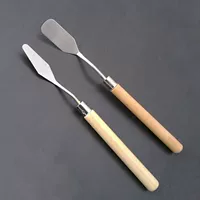 Живопись маслом, гуапская лопата, пигмент, сбора ножа плоская головка, царапина, скребок, деревянная ручка.