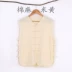 Mùa hè mỏng lanh nam vest vest phong cách Trung Quốc Hanfu Tang phù hợp với ngựa 褂 vest vest vest cỡ lớn nam phong cách Trung Quốc - Dệt kim Vest áo len kiểu hàn quốc Dệt kim Vest