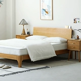 Xi Zuo Hyundai Simple Style White Oak 1,8M 1.5 Японский шедевр Logwood Double Ins Nordic настоящая деревянная кровать