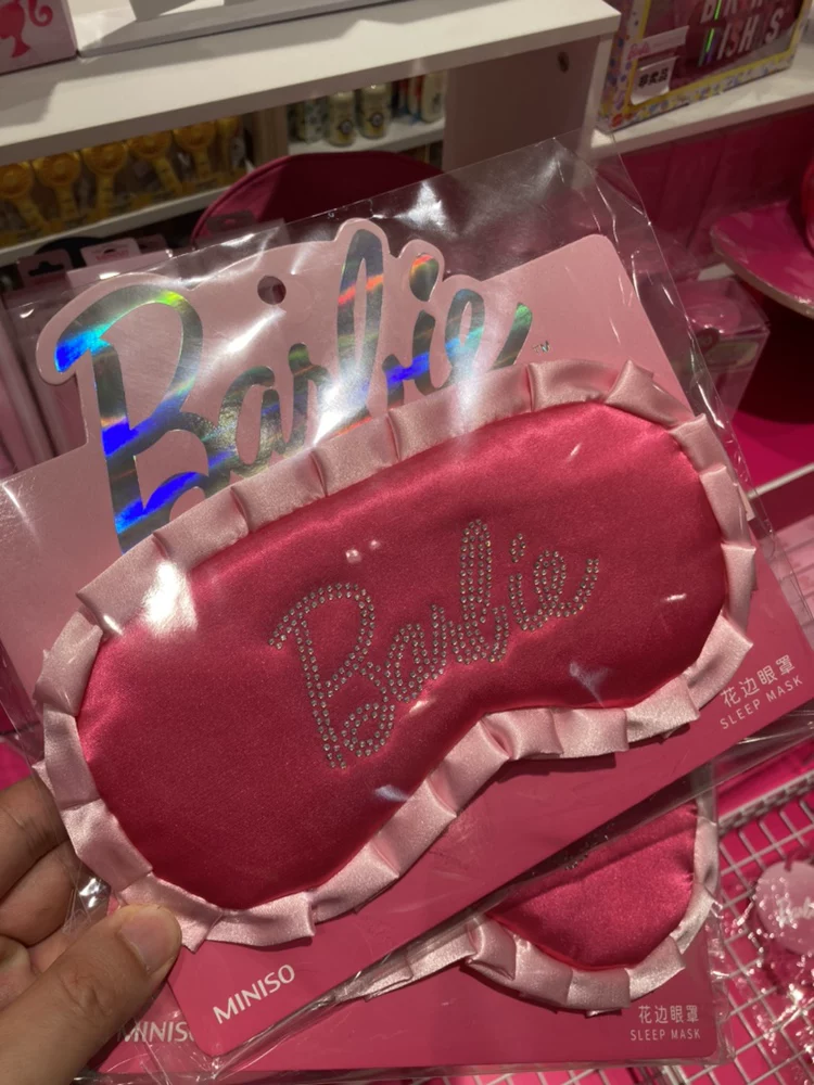 Тонированная вышитая маска для глаз серии Barbie от Mingchuang Youpin MINISO