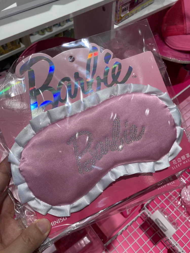 Тонированная вышитая маска для глаз серии Barbie от Mingchuang Youpin MINISO