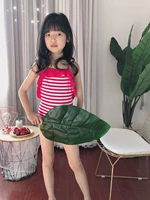 3-12 tuổi 2018 mẫu mùa hè cho bé gái xù lông sọc áo tắm một mảnh quần áo bé trai