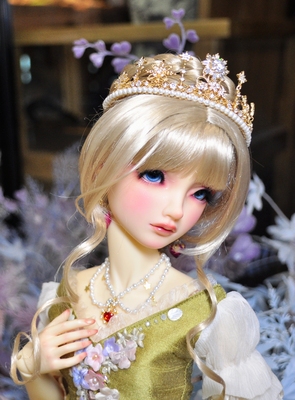 taobao agent [Egg yolk BJD hand work] BJD doll SD dolls with crown crown head jewelry