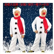 Giáng sinh trẻ em người tuyết biểu diễn quần áo mũi đỏ mẫu giáo bé trai và bé gái cosplay sân khấu biểu diễn quần áo - Trang phục