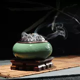 Курильница для благовоний, глина ручной работы, антикварная металлическая аромалампа из сандалового дерева, из алойного дерева