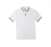 Quần áo nam G 2019 hè mới thêu chữ trắng tay ngắn nam POLO áo sơ mi GY124342C - Polo