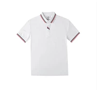 Quần áo nam G 2019 hè mới thêu chữ trắng tay ngắn nam POLO áo sơ mi GY124342C - Polo áo phông polo nam