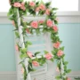 Mô phỏng hoa hồng giả hoa mây phòng khách điều hòa không khí ống tắc trần trang trí bọc cây nho nhựa - Hoa nhân tạo / Cây / Trái cây cây giả trang trí phòng khách