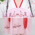 Trẻ em Hanfu 12-15 tuổi Trang phục Trung Quốc phong cách siêu cổ tích công chúa cổ tích váy bé lớn guzheng trang phục - Trang phục