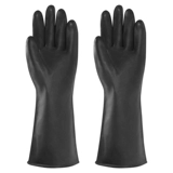 Кислотно-щелочные химические водонепроницаемые черные износостойкие нескользящие перчатки