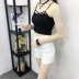 2018 phiên bản Hàn Quốc của retro mới màu rắn co giãn cao eo thon quần siêu nóng siêu mỏng giản dị quần short nữ quần thủy triều nữ quần sooc bò nữ Quần short