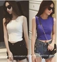 Mùa hè ngắn crop top sơ mi nữ phiên bản Hàn Quốc của áo ngắn tay bó sát đáy áo dệt kim nhỏ yếm - Áo ba lỗ áo kiểu công sở