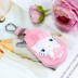 Hàn Quốc sáng tạo kitty xe chìa khóa túi cô gái trái tim dễ thương hoạt hình da móc khóa nữ móc túi thắt lưng treo - Trường hợp chính Trường hợp chính