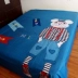 210 * 230 * 250 tờ cotton 1.5m1.8 mét 2,0 mét lớn giường đôi với một phiên bản phim hoạt hình chéo hoa bông - Khăn trải giường bộ drap giường Khăn trải giường