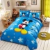 Disney cho trẻ em giường ba mảnh nhỏ công chúa Minnie bé trai và bé gái giường bông giường vải quilt - Bộ đồ giường trẻ em Bộ đồ giường trẻ em