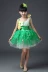 Ngày thiếu nhi Trang phục Khiêu vũ dành cho Trẻ em Trang phục Hoa nhài Hoa Trang phục Cô gái Màu xanh lá cây Cánh hoa Sen Ao Ánh trăng Trang phục Khiêu vũ Hiện đại - Trang phục