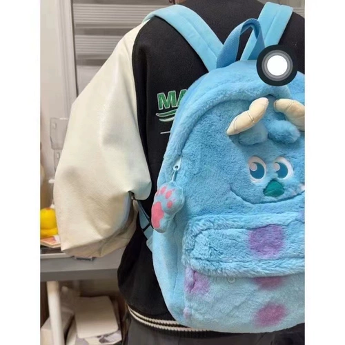 Мультяшная трехмерная забавная клубника, вместительный и большой милый плюшевый ранец, рюкзак