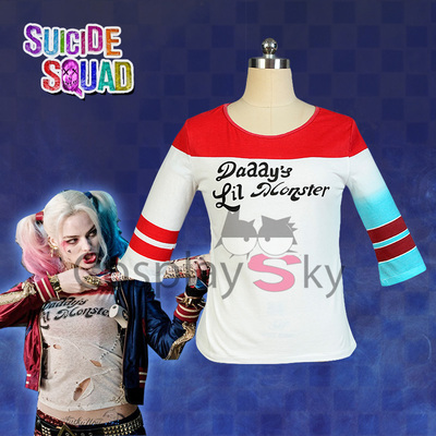 taobao agent Suicide Square COS Harry Quinquin T -shirt Mid Sleeve X Special Team Clown Women's T -shirt Suicide Squad