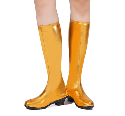 Этнические танцующие туфли подходит для мужчин и женщин, эластичная обувь, высокие сапоги, ботинки