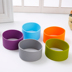 Cốc thủy tinh chống trượt tay áo thẳng dày chịu nhiệt chống bỏng cách nhiệt silicone set cup set mug cup bảo vệ Tách