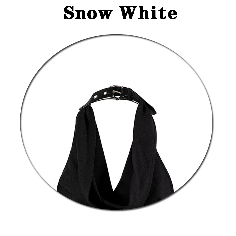 Snow White Блузка с рукавом-валаг, безрукавка, женская блуза лета с открытой спиной, темпераментный дизайн, сексуальная приталенность, Гонгконг стиль топ