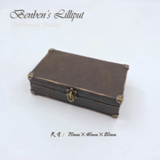 bjd场景道具娃屋 本本小人国 复古乐谱收纳箱 6分 娃屋微缩摆件 bjd家具