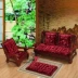 Dày sang trọng rắn gỗ đệm gỗ màu đỏ sofa đệm mùa xuân và mùa thu liên bang băng ghế dự bị pad đơn đôi ba chỗ ngồi đệm để giữ ấm Ghế đệm / đệm Sofa