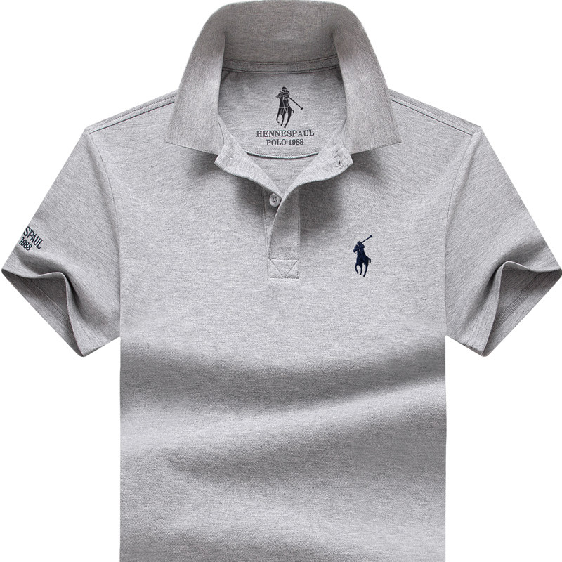 Summer brand Paul lapel short-sleeved T-shirt for men, loose, large-sized pure cotton T-shirt for men, half-sleeved polo shirt Application Scenario