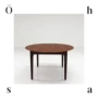 Nội thất thời trung cổ Ohas Đan Mạch nhập khẩu MCM thiết kế bàn ăn tròn bằng gỗ tếch - Đồ nội thất thiết kế ghế xếp cafe