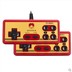 Máy bắt nạt trò chơi D99 nhà TV video game 8-bit FC cắm thẻ vàng đôi xử lý hoài cổ cổ điển màu đỏ và trắng máy tay cầm ps4 cho pc Kiểm soát trò chơi