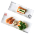 Tấm gốm sáng tạo Món tráng miệng châu Âu Đĩa lạnh hình chữ nhật tấm sushi tấm Bộ đồ ăn phương Tây đặt đĩa - Đồ ăn tối bộ bát đĩa đầy đủ Đồ ăn tối