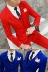 Bộ đồ nam màu đỏ hợp thời trang Slim Casual Suit Bộ đồ nam trẻ trung phong cách Hàn Quốc Bộ đồ nhỏ ba mảnh Áo cưới chú rể