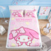 Hello Kitty dễ thương phim hoạt hình mùa hè lụa băng mat 1,5m ghế máy lạnh rửa Genuine gấp đôi đơn - Thảm mùa hè chieu trúc Thảm mùa hè